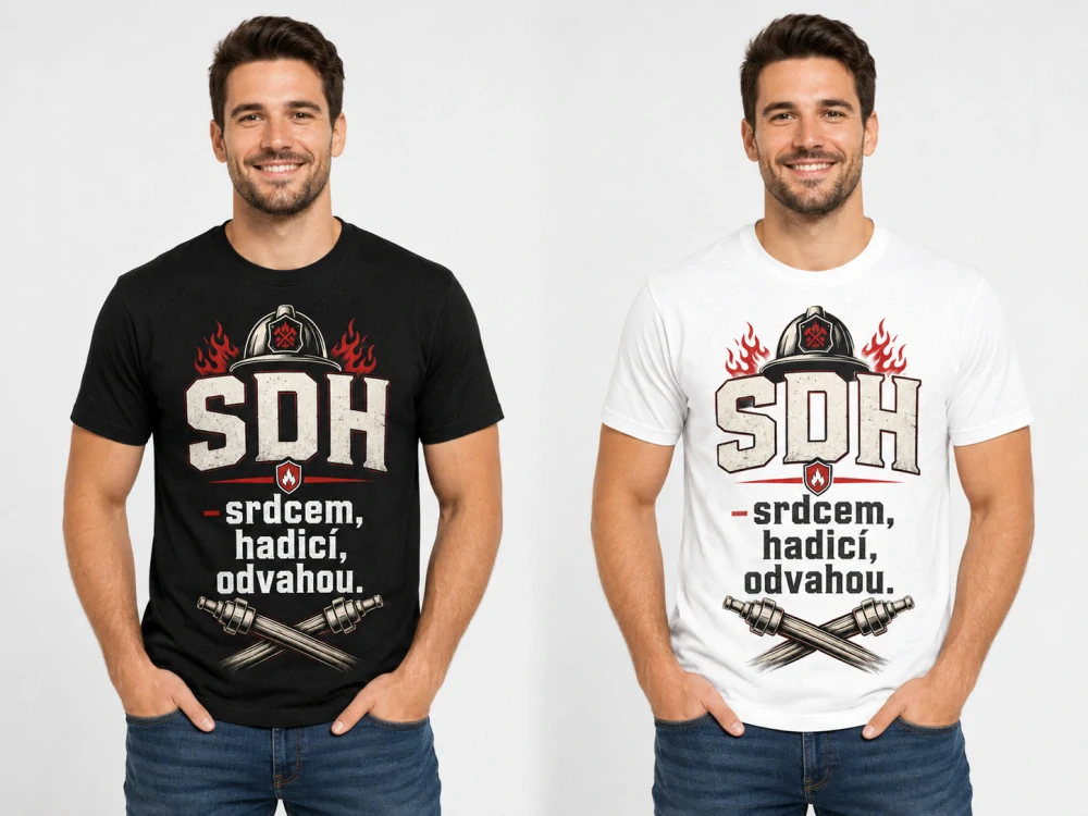 TRIKO pánské - SDH srdcem, hadicí, odvahou.