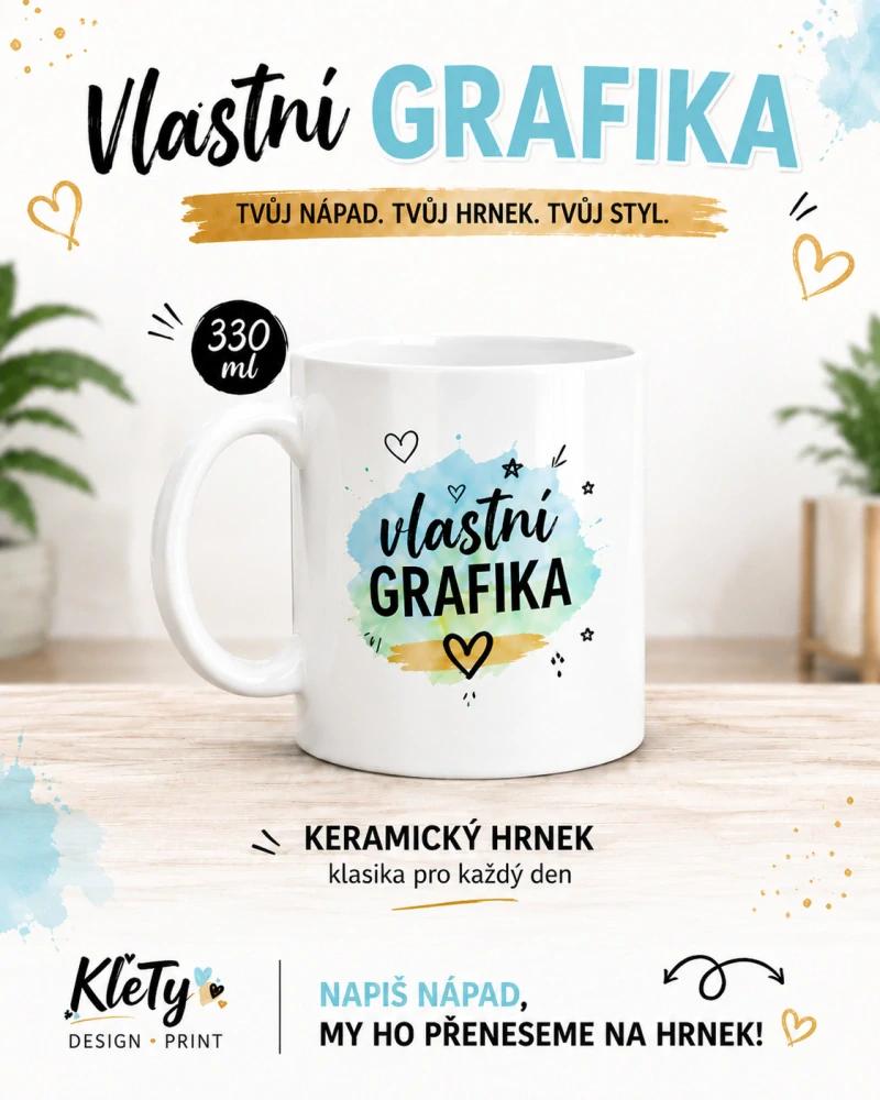 HRNEK s vlastní grafikou