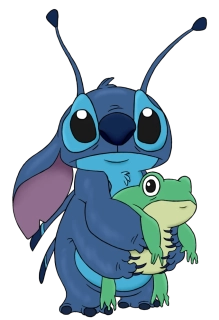 NAŽEHLOVAČKA -  Stitch s žábou