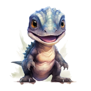 NAŽEHLOVAČKA - Modrošedý dinošek malý