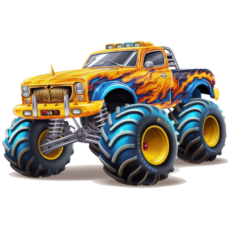 NAŽEHLOVAČKA - Monster auto modré