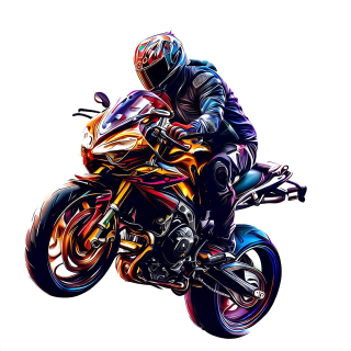 NAŽEHLOVAČKA - Motorka s motorkářem