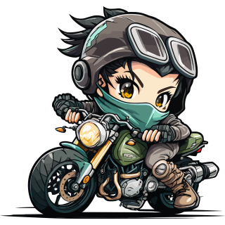 NAŽEHLOVAČKA - Holka na motorce anime