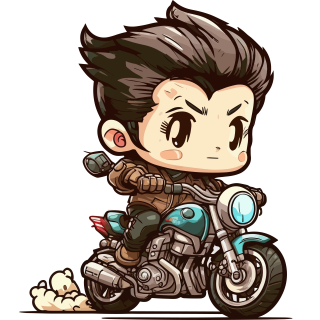 NAŽEHLOVAČKA - Kluk na motorce anime