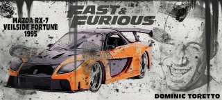 HRNEK - fast and furious Dominic Toretto 1993 mazda R7 VEILSIDE FORTUNE D
