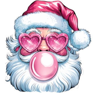 NAŽEHLOVAČKA - Santa s růžovými brýlemi