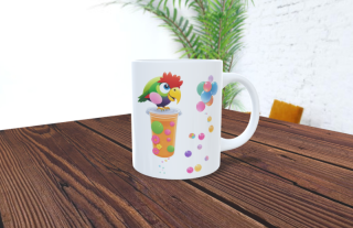 HRNEK - Bubble tea papoušek