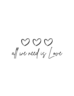 NAŽEHLOVAČKA -  All we need is Love
