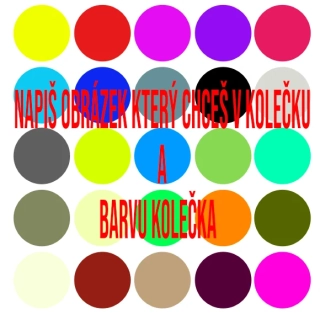 NAŽEHLOVAČKA -  Vlastní barva kolečka s obrázkem