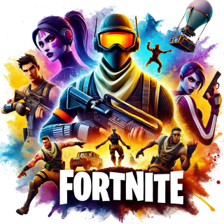 NAŽEHLOVAČKA -  Fortnite bojovníci fialovo modro žlutý