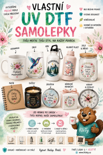 UV DTF SAMOLEPKA - Vlastní obrázek