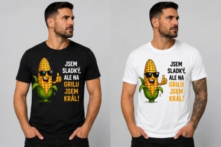 TRIKO pánské - Jsem sladký, ale na grilu jsem král!