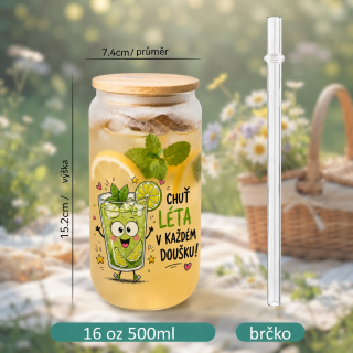Kelímek s bambusovým víčkem - Chuť léta v každém doušku