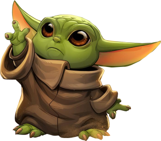 NAŽEHLOVAČKA - Baby Yoda ukazuje